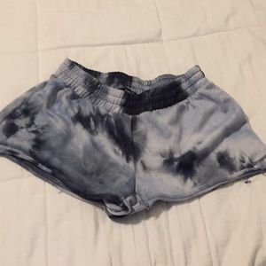 Blue Tie-Dye Shorts